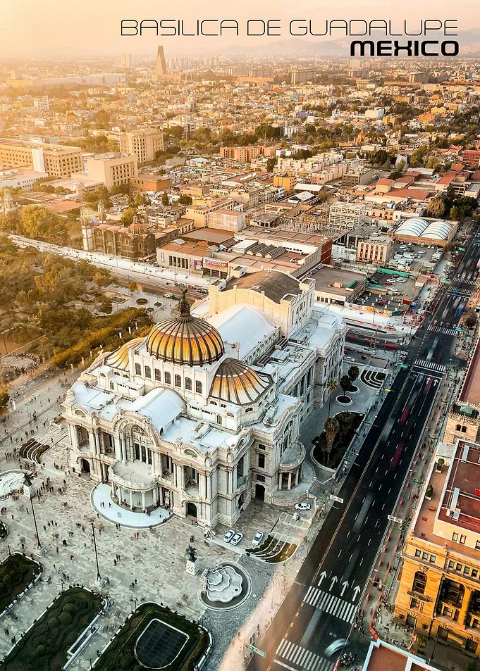 Mexican City Drone view