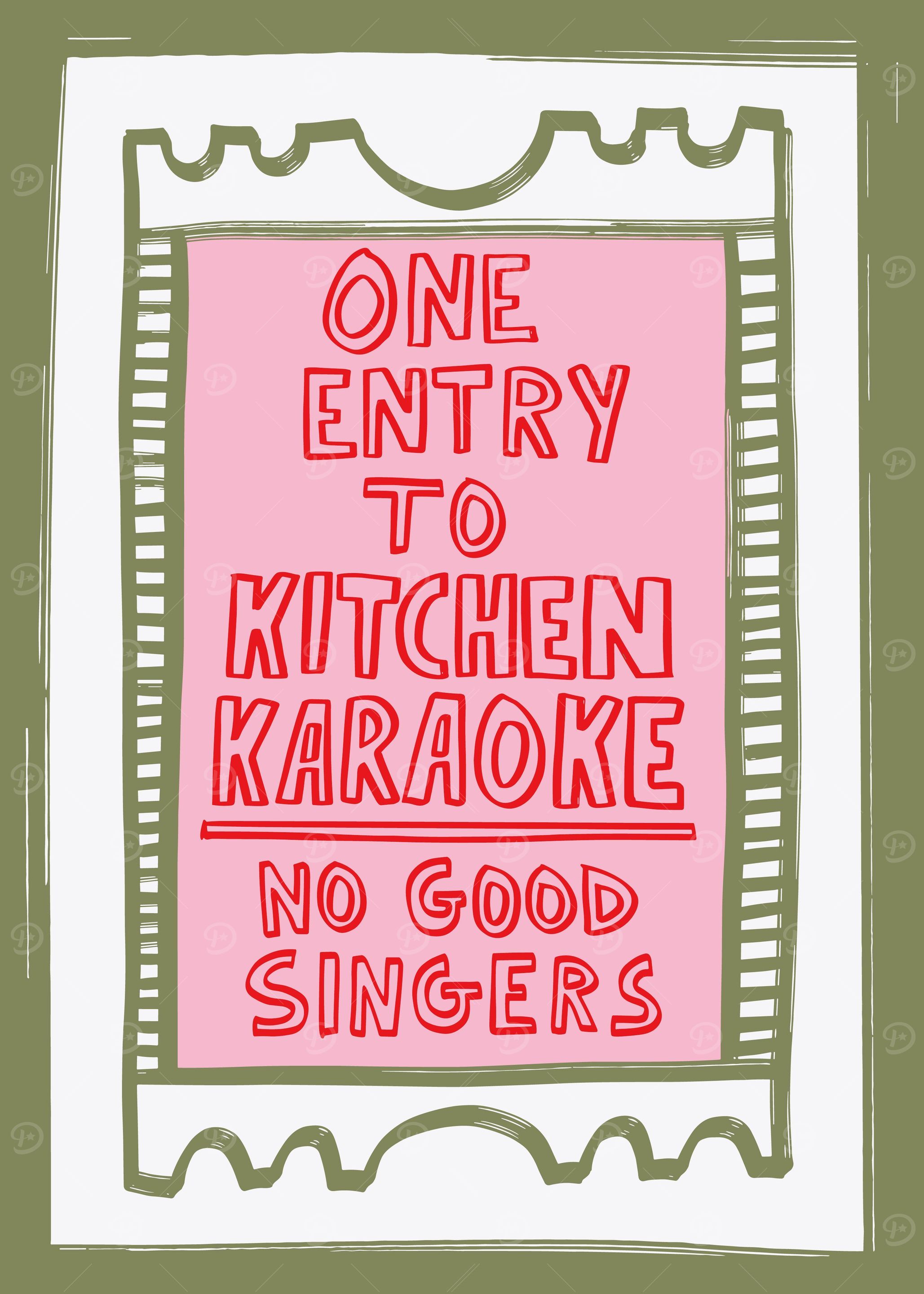 Kitchen karaoke decor