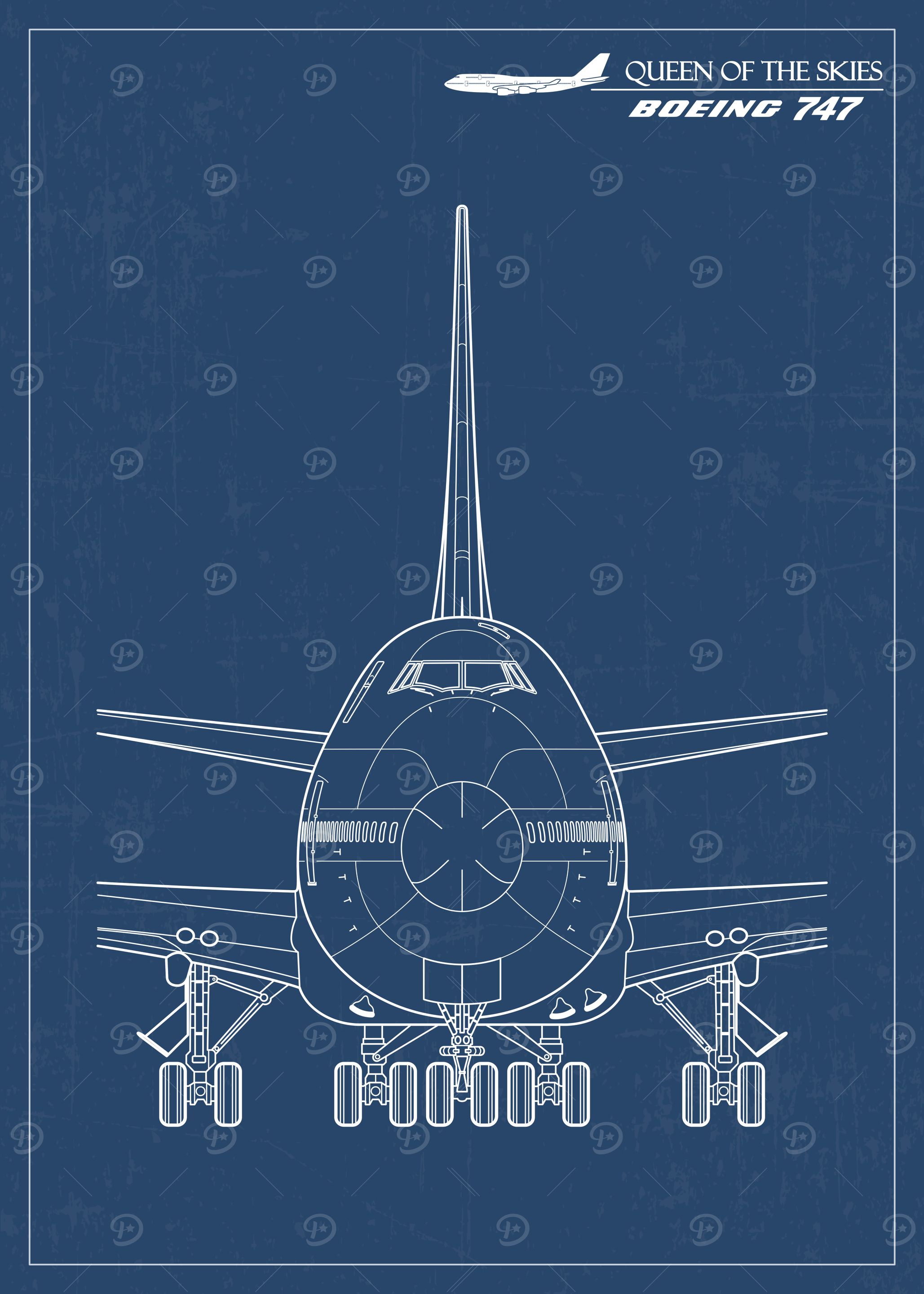 Boeing 747 Jumbo Blueprint