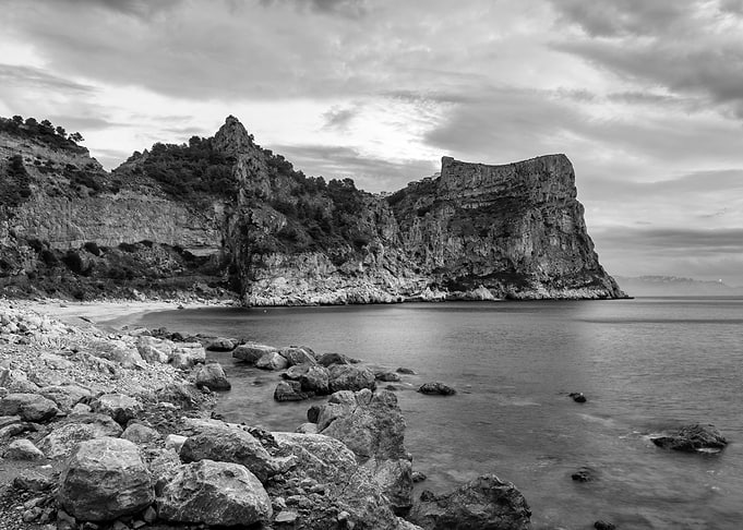 Coastal black and white