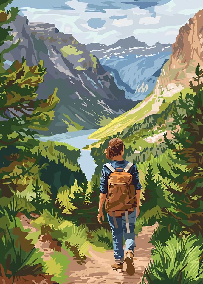 Hiking Mountain Valley