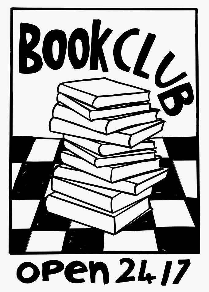 Book club wall art quote