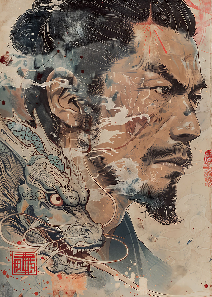 Japanese Man Dragon