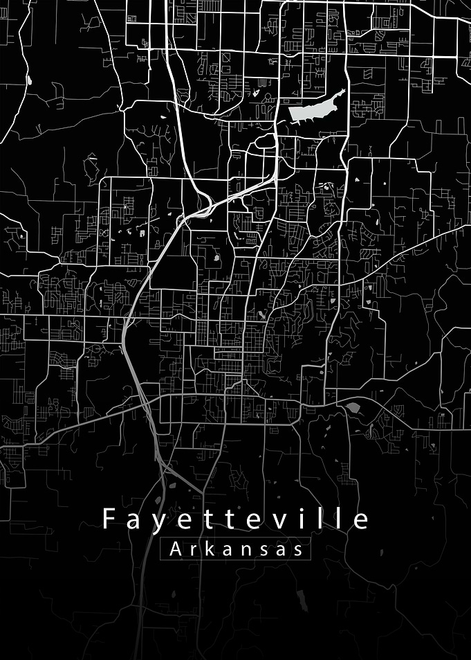 Fayetteville Arkansas Map
