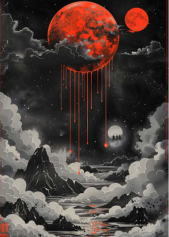 Blood Dripping Moon
