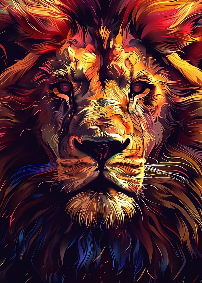 Lion Collage