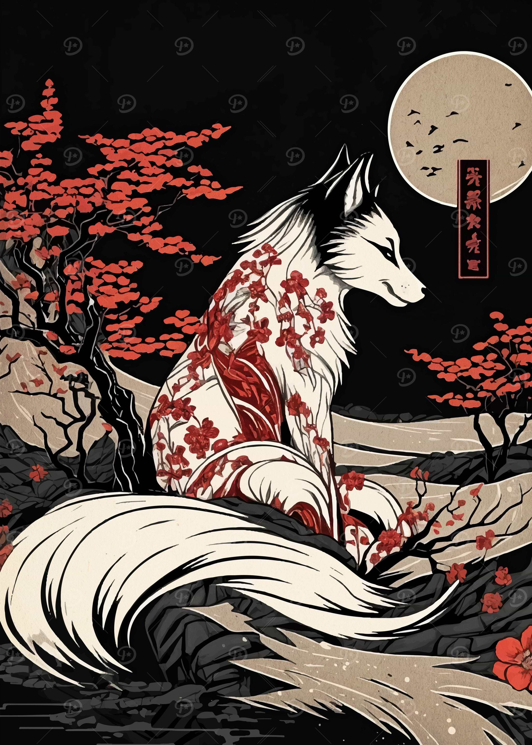 Kitsune (1 of 3) metal poster - Limited Edition | Displate