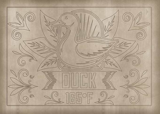 Duck baking temperature