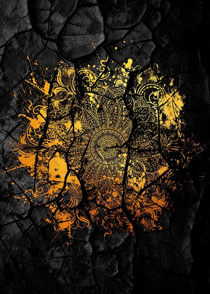 Mandala Gold Splat