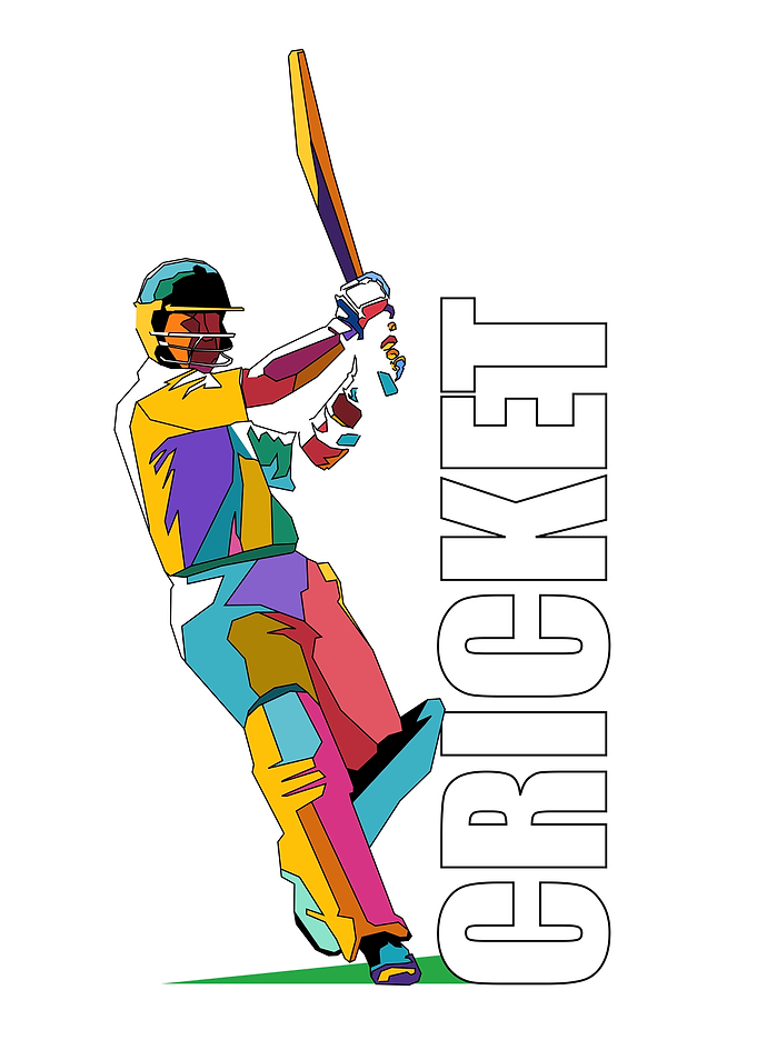 Cricket Pop Art