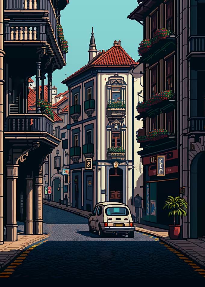 Braga City Pixel Art