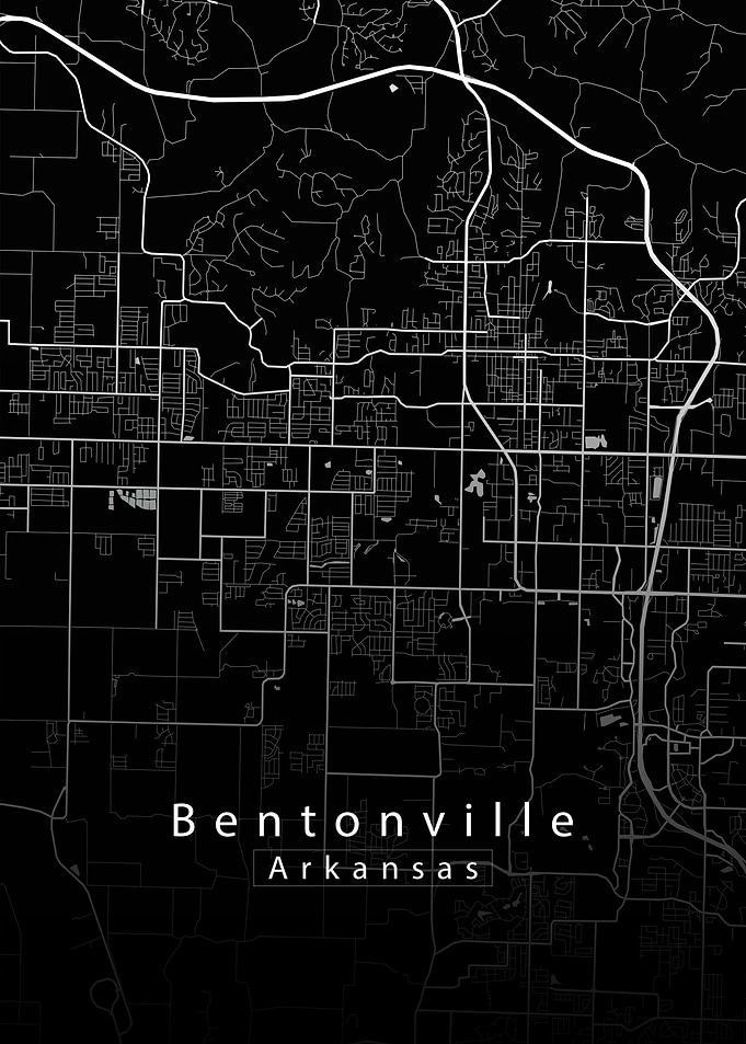 Bentonville Arkansas Map