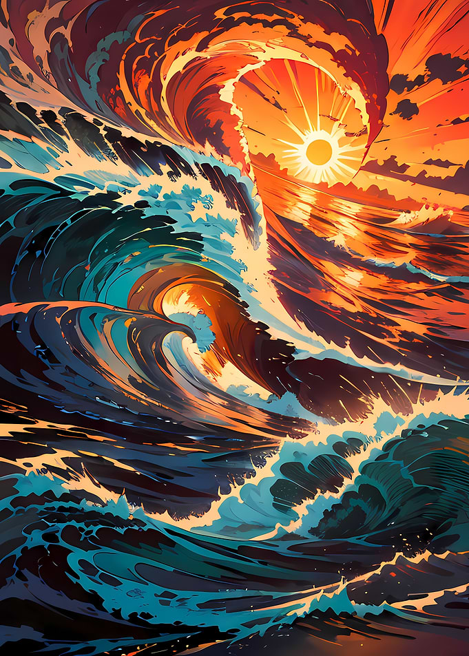 wave of sunset