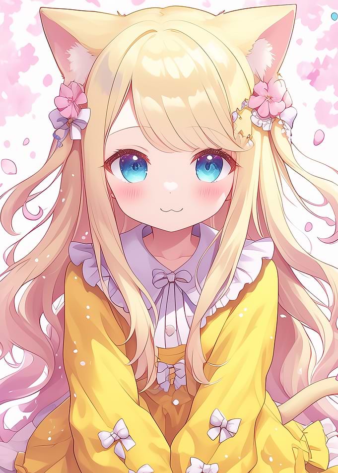Anime Girl Kawaii Neko
