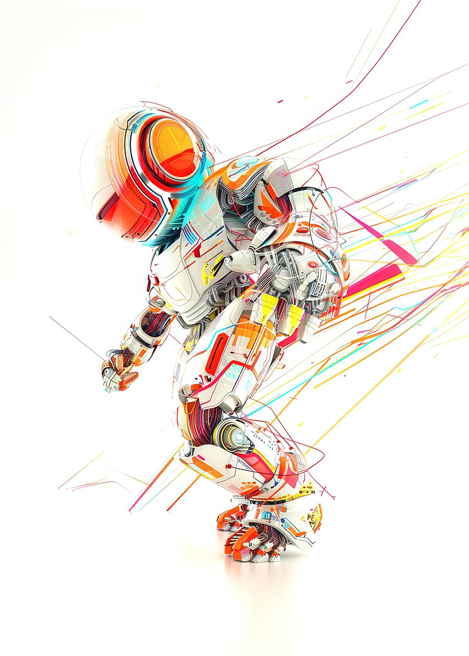 Futuristic AI Robot