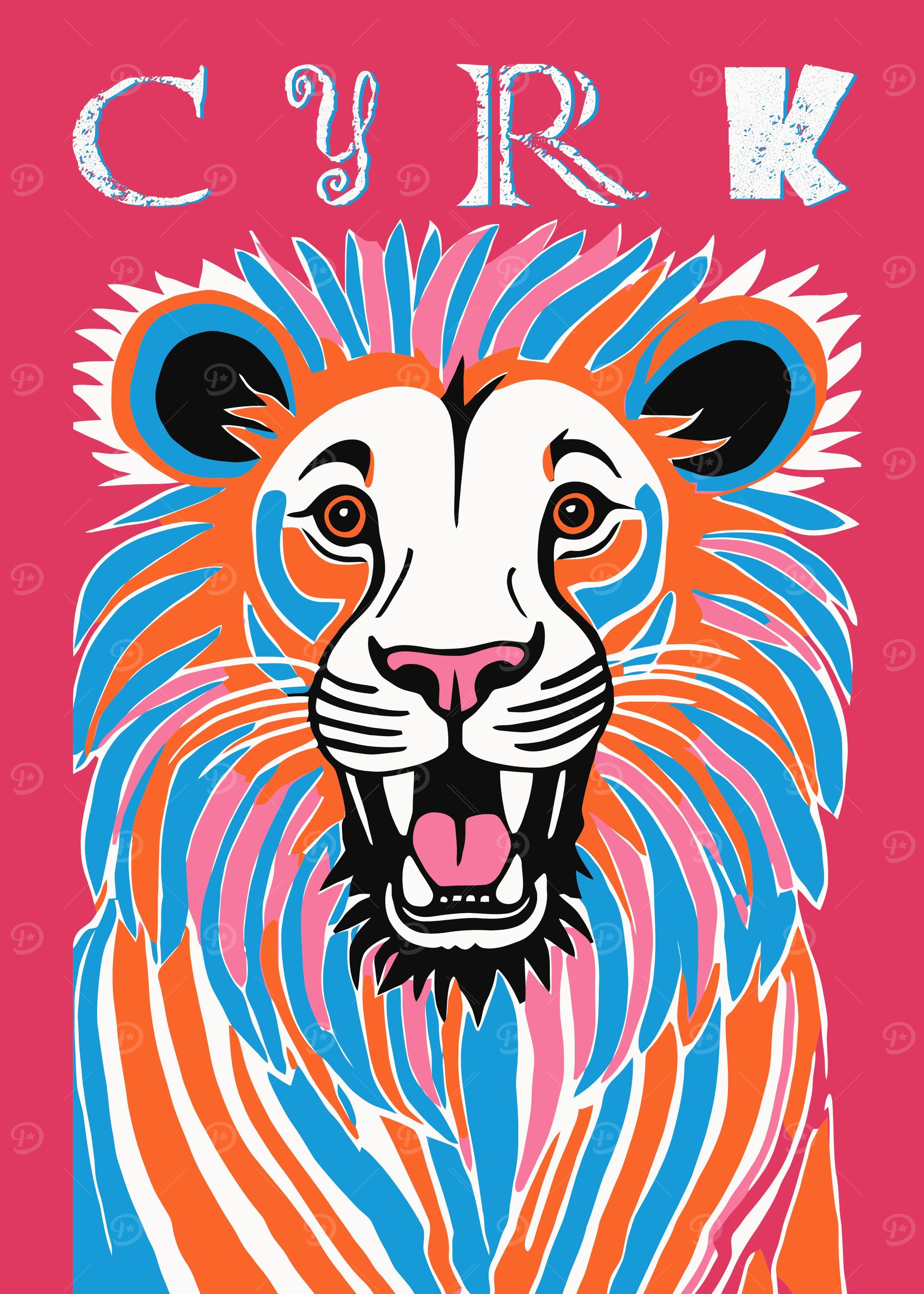 Circus Pink Lion