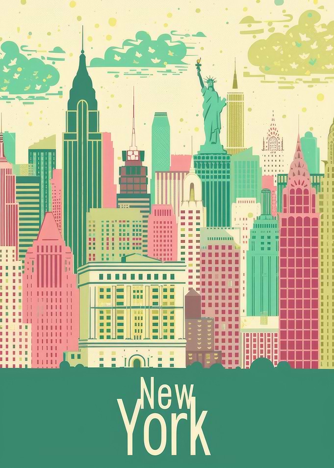 Retro New York Travel