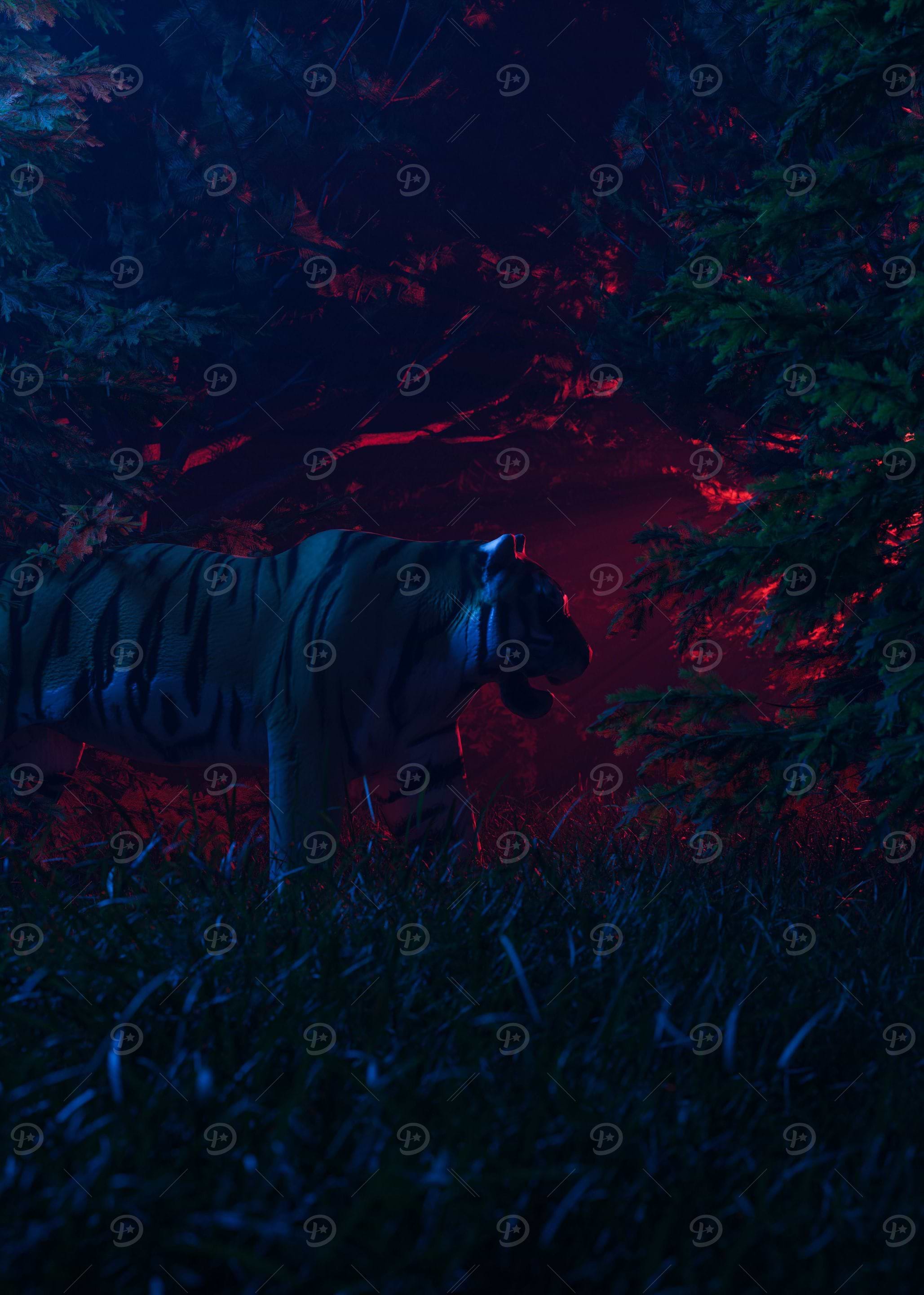 Tiger In jungle