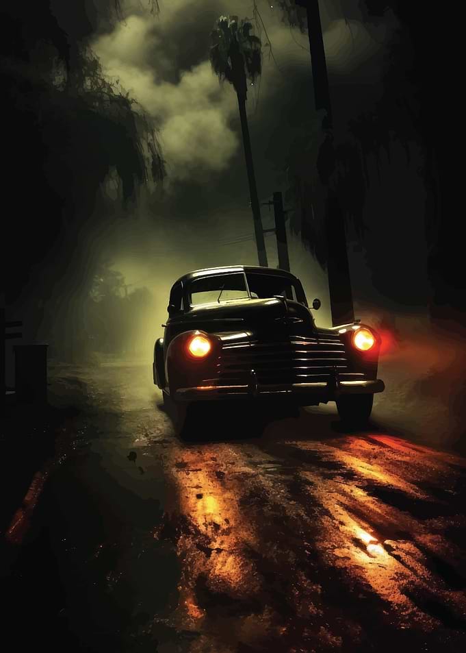 AESTHETIC VINTAGE CAR ART