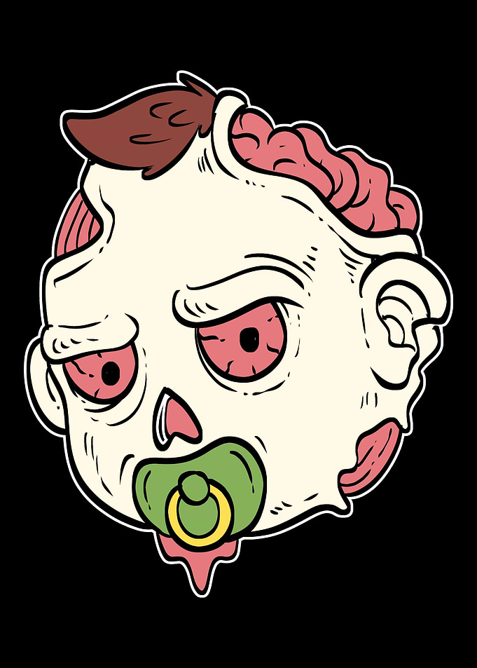 Baby Zombie Halloween Fan