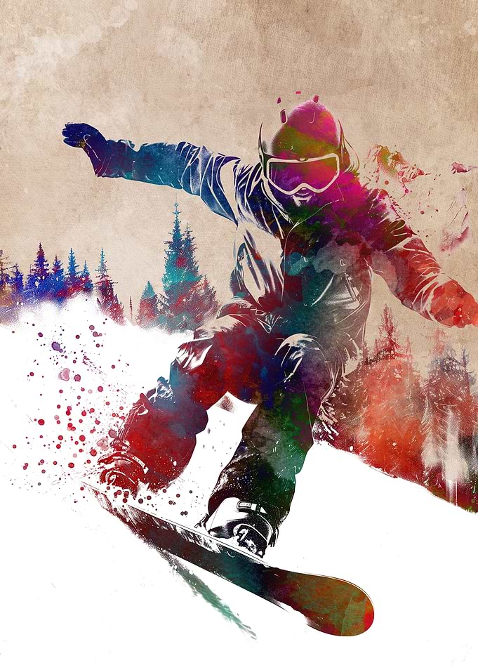 Skateboard sport art