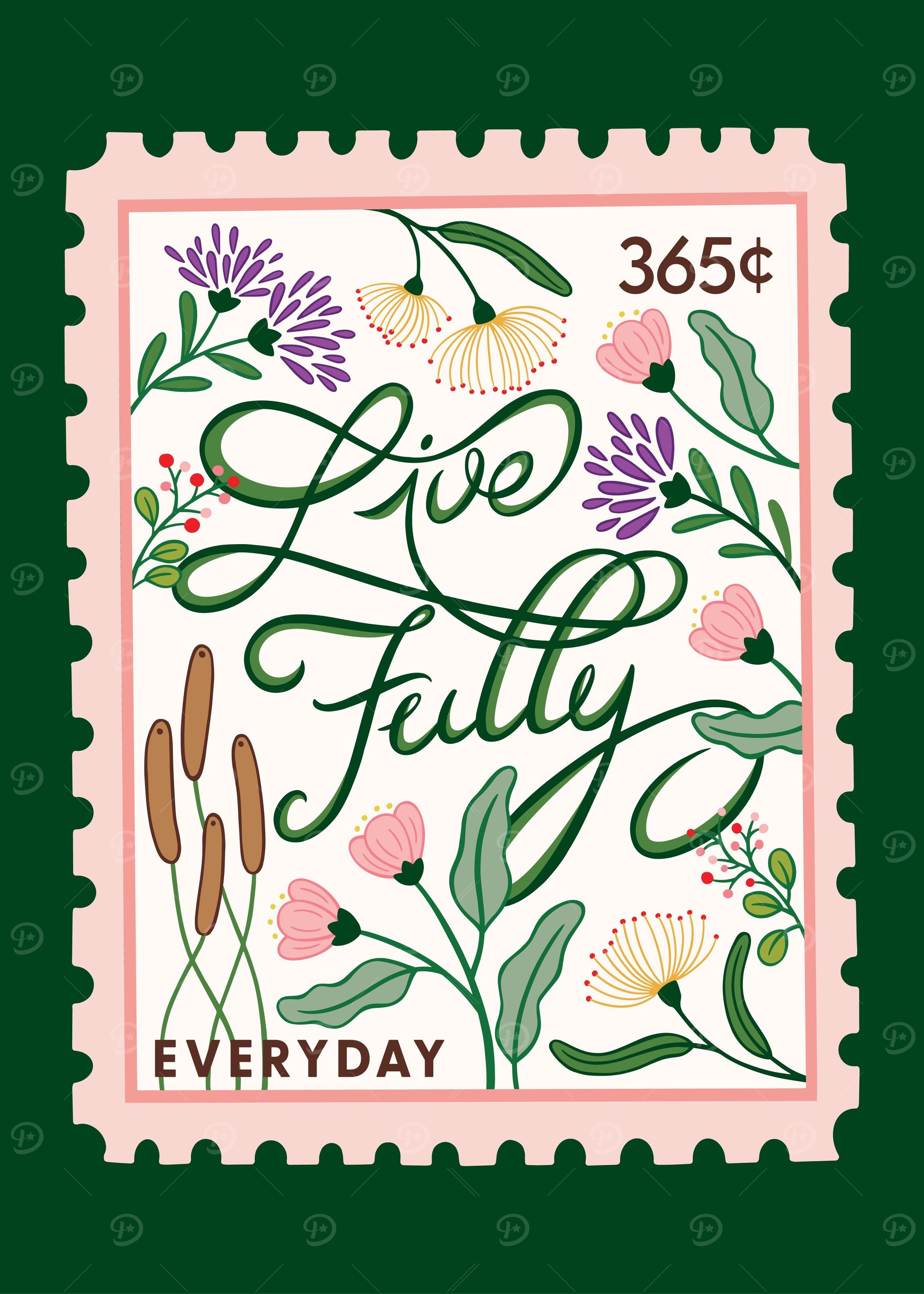 Live Fully Lettering Art