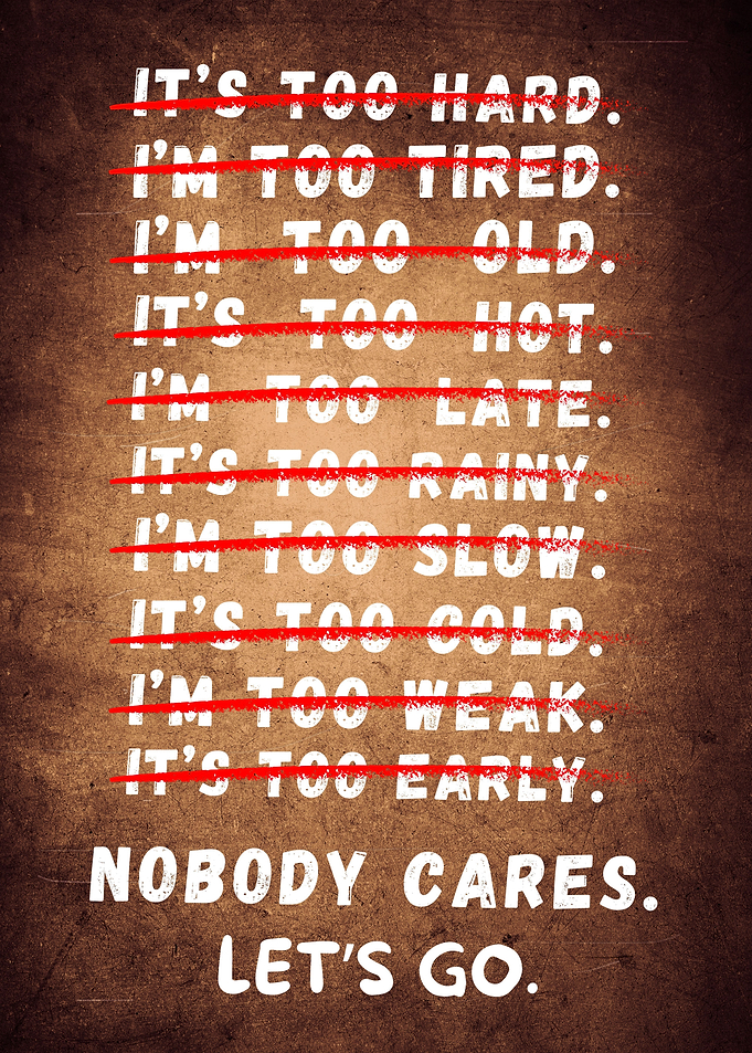 Nobody Cares Lets Go Gym