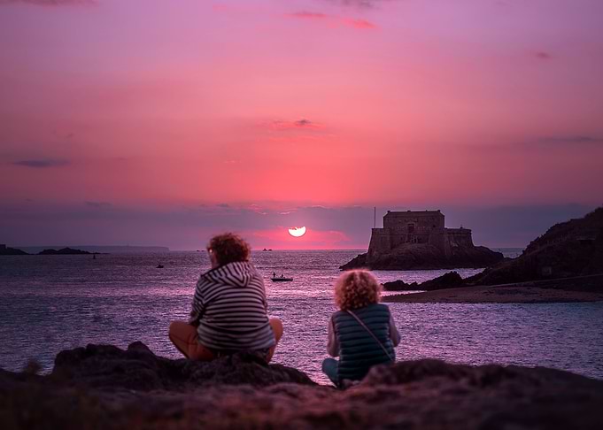 Pink Sunset on Saint Malo