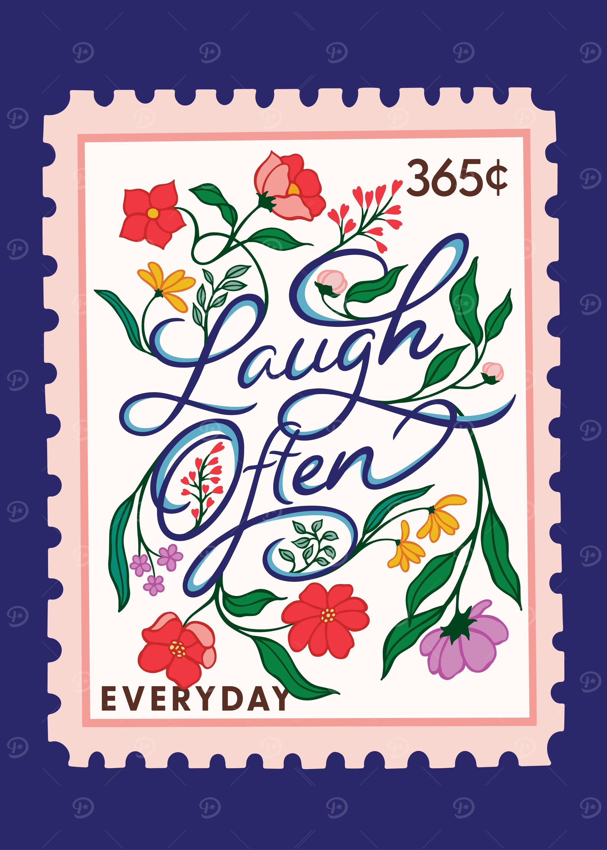 Laugh Often Lettering Art