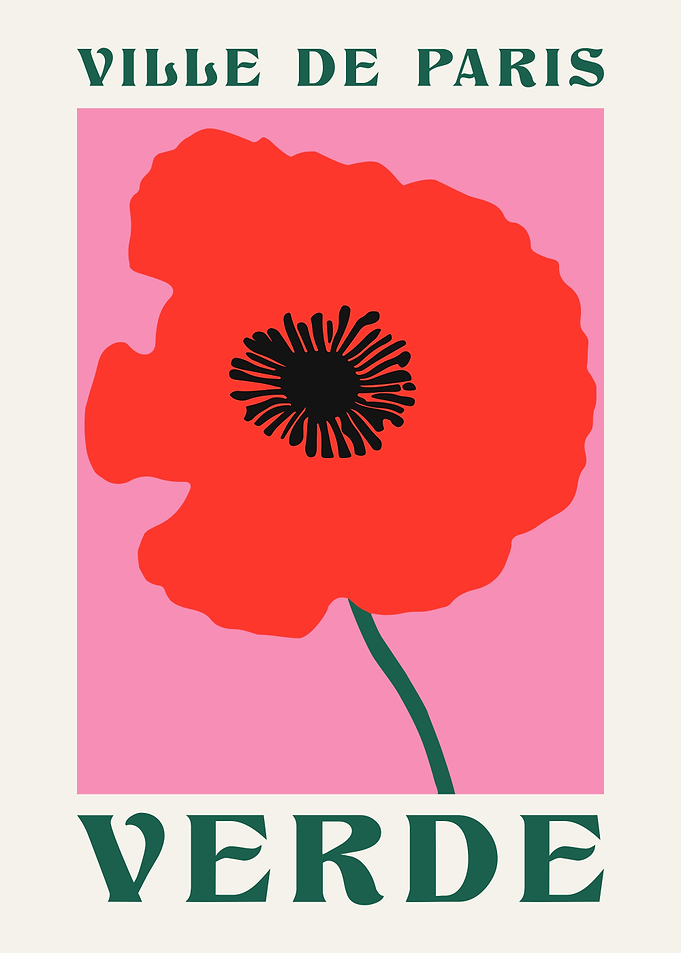 Verde Poppy Flower