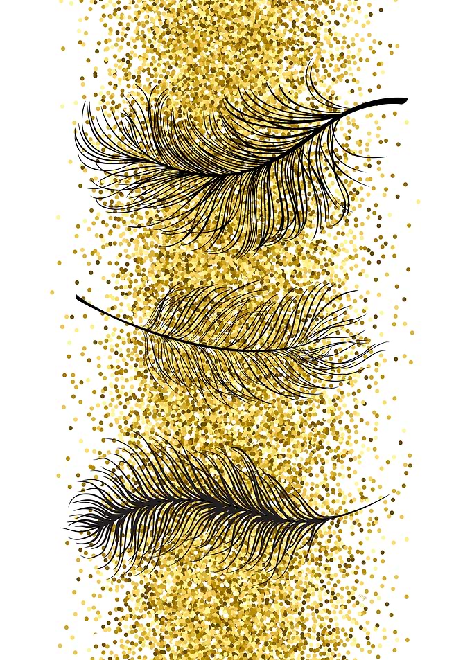 Glitter Luxury Feathers