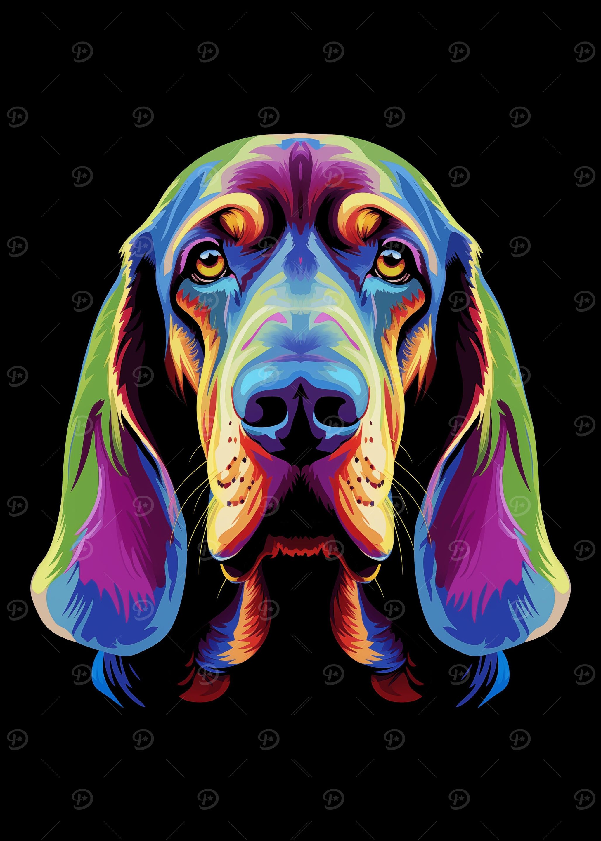 Bloodhound Dog Pop Art