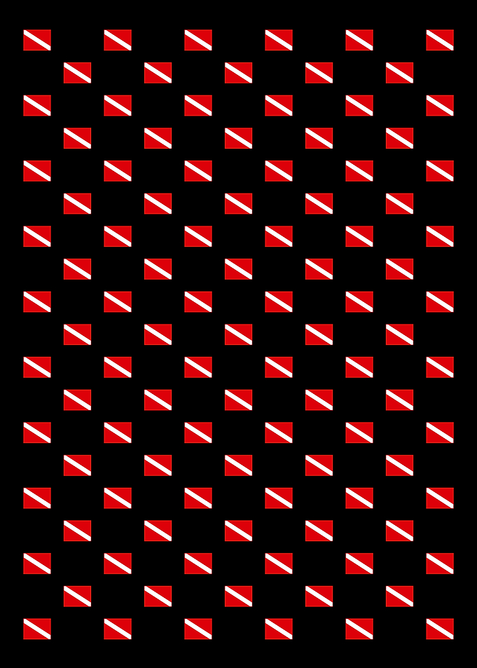 Diving Flag Poster