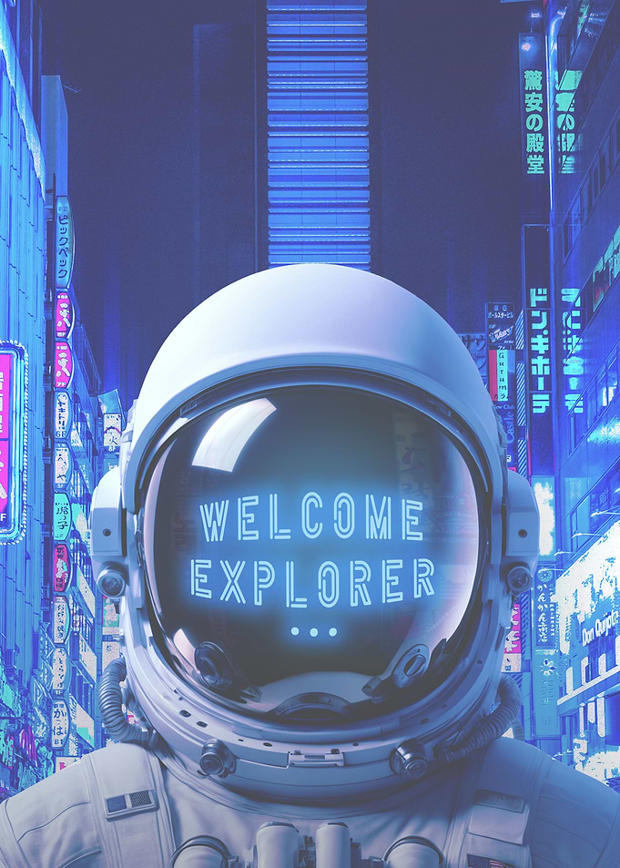Cyberpunk Astronaut Style
