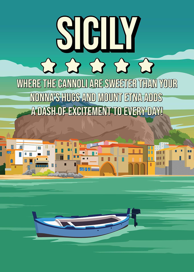 Funny Sicily Review Art