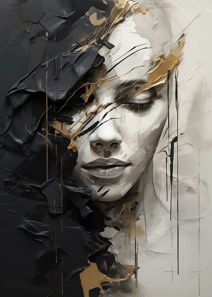Abstract art of woman