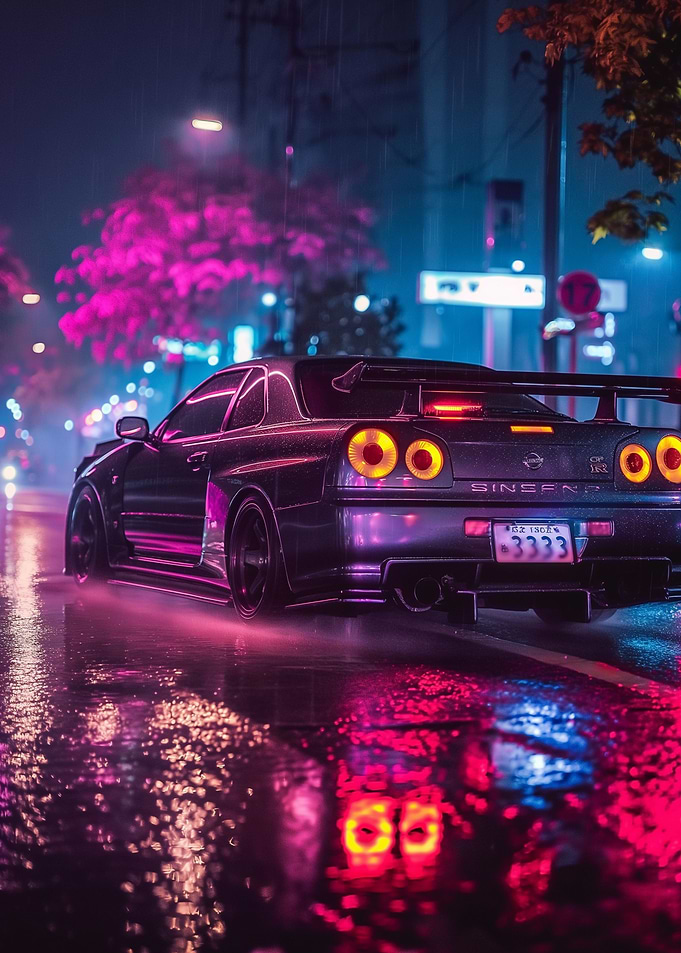 Nissan Skyline Rear Car