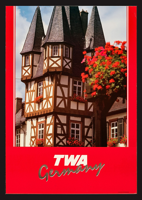 Retro Travel Elegance — vintage travel poster on metal