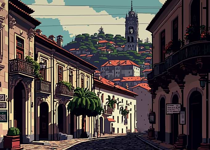 Braga City Pixel Art