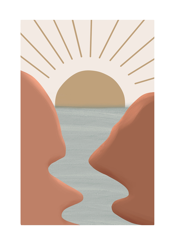 Minimanist sunset