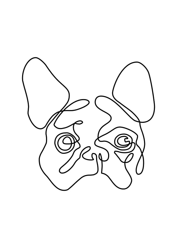 Two Line French Bulldog