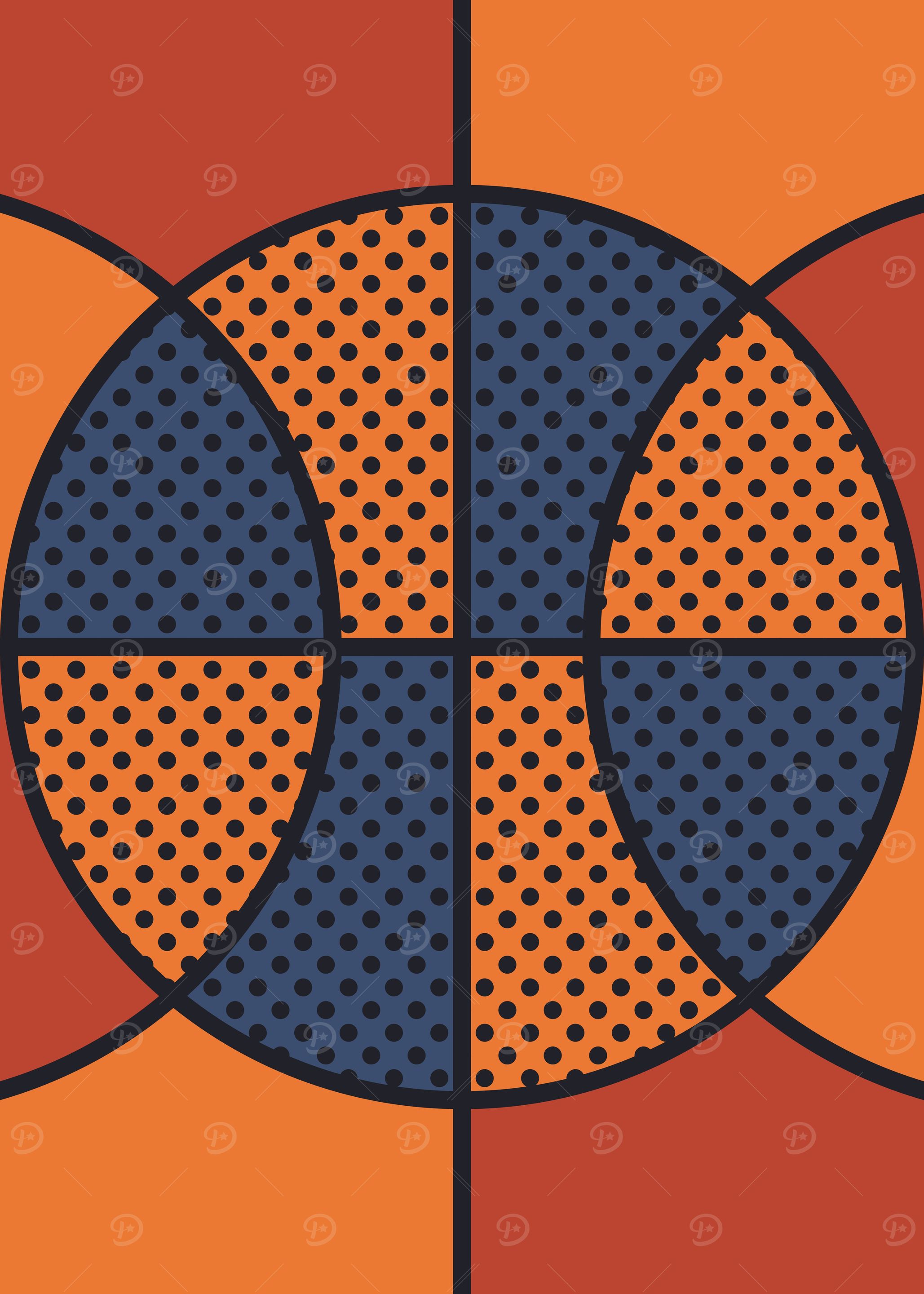 Abstract basketball