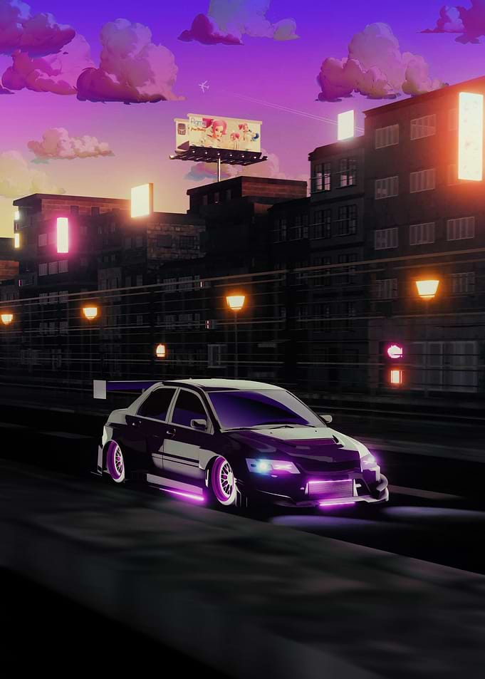 Blacklight Car
