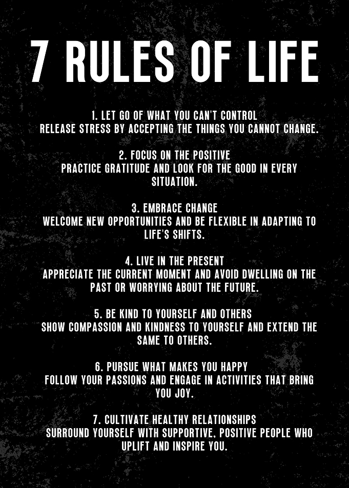 7 rules of life