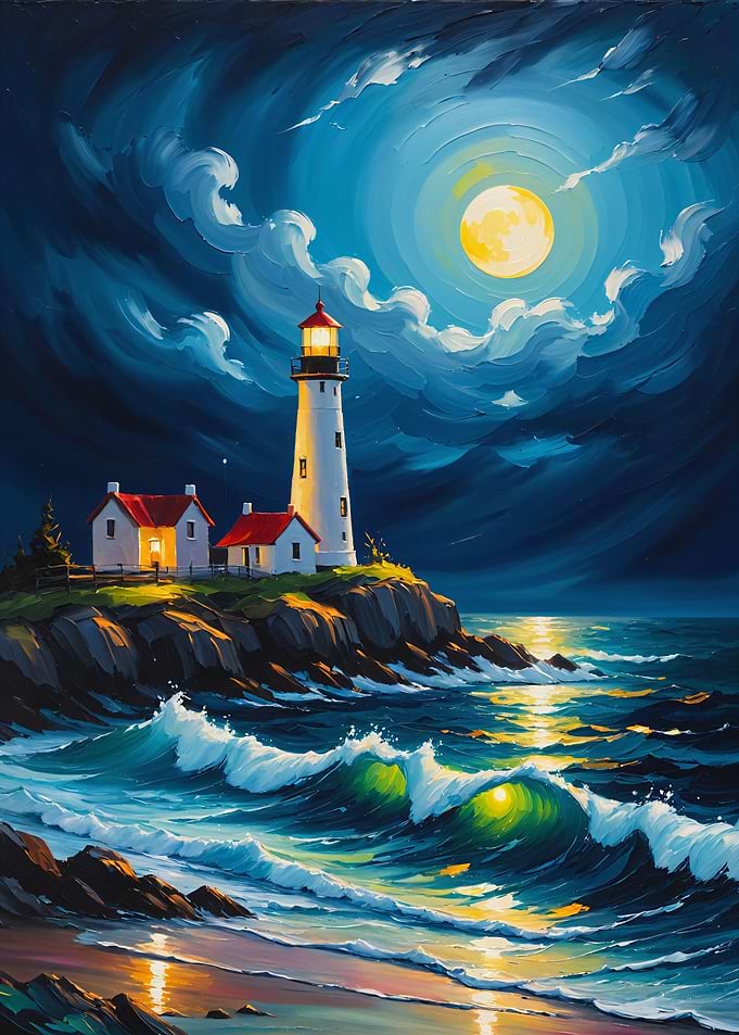Stormy lighthouse