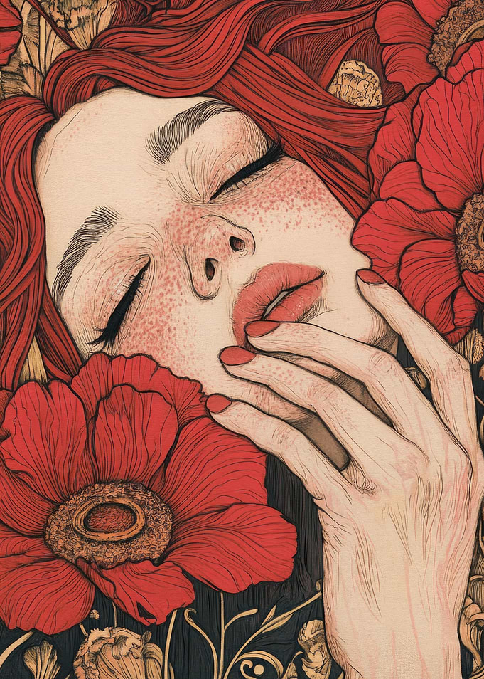 Red Floral Beauty