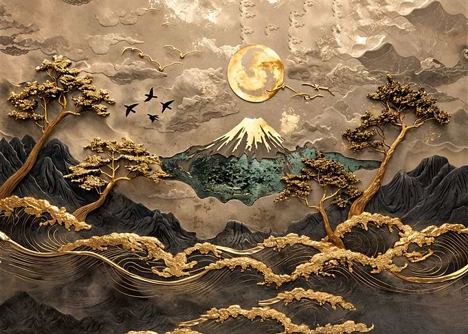Golden Mountain Sunset