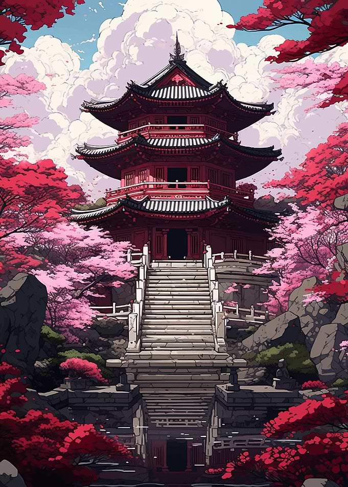 Pagoda in Bloom