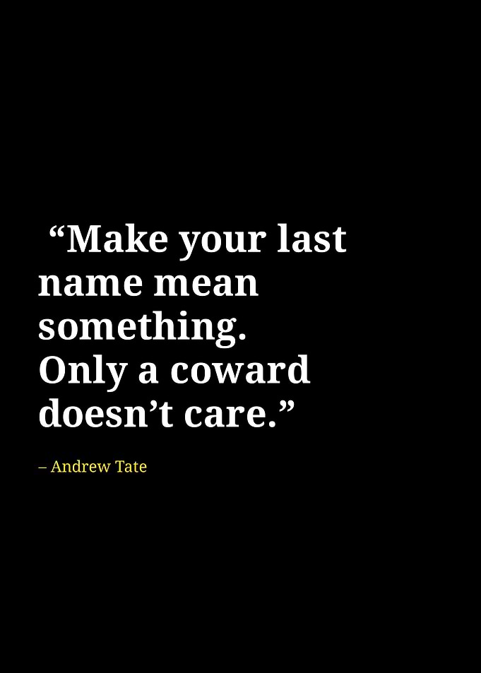 Andrew tate quotes