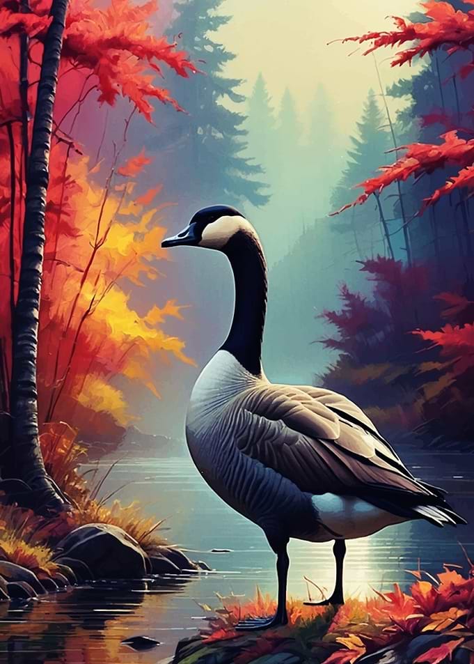 Canada Goose Painting